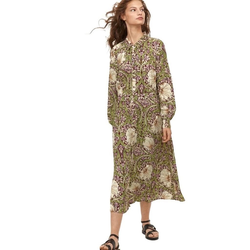 Morris & Co x H&M dress Art Nouveau Midi Dress